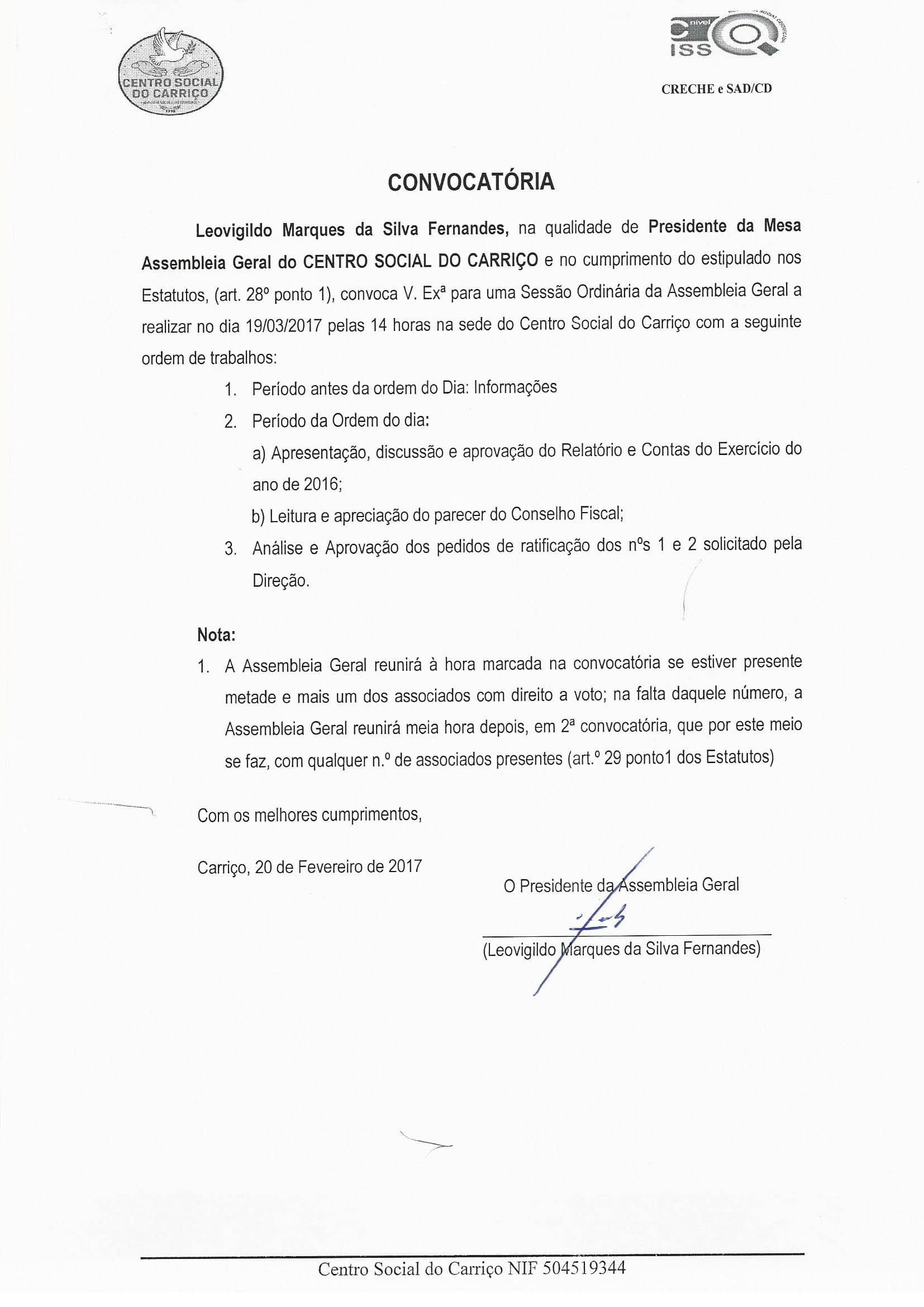 Convocatória