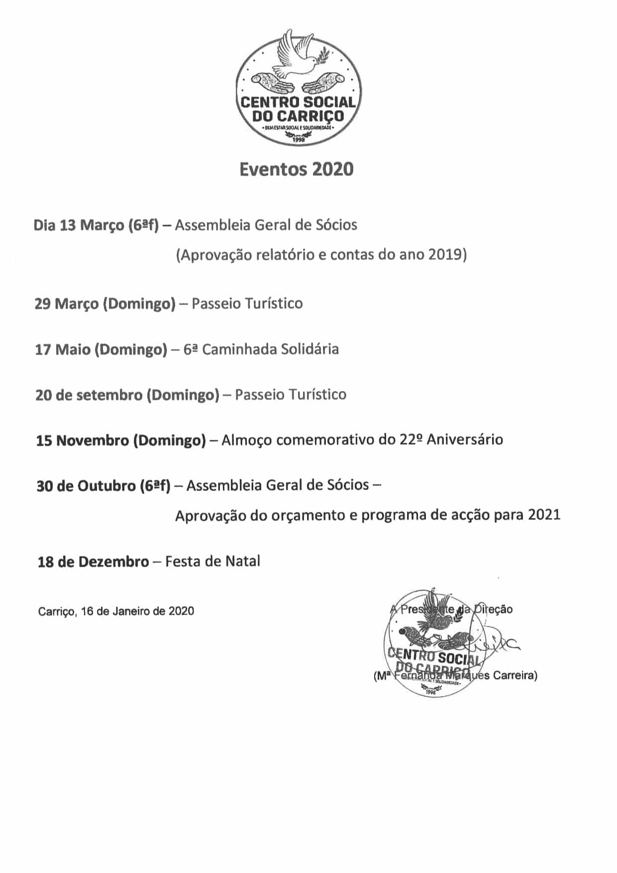 Eventos 2020